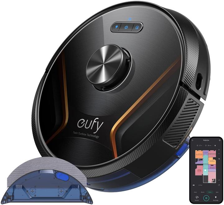 Actual product image eufy RoboVac X8 Robot Vacuum Cleaner Black Compatible with Amazon Alexa, compatible with Google Home,... (Vacuum mopping robot)