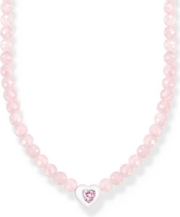 Image du produit Thomas Sabo Choker coeur avec perles roses (Argent 925, Émail, 34 - 42 cm)