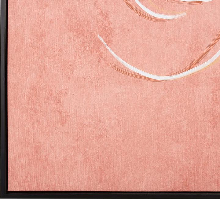 Actual product image Beliani Canvas painting with face motif pink 63 x 93 cm ASTI (63 x 93 cm)