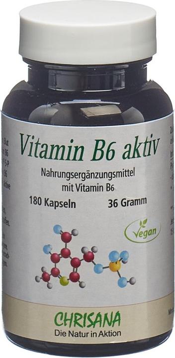 Produktbild Chrisana Vitamin B6 aktiv Kapsel (180 Stück, Kapseln, 65 g)