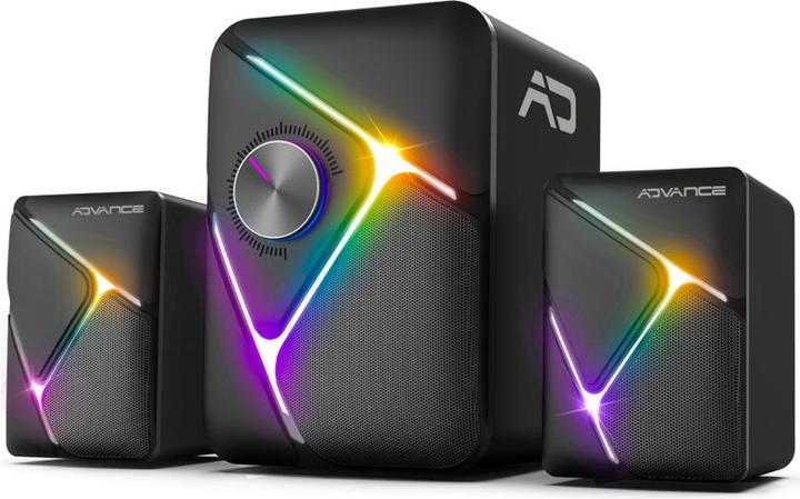 Image du produit Advance Enceintes 2.1 sans fil SoundPhonic RGB (Noir)