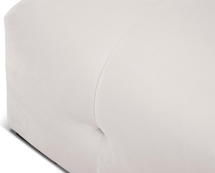 Actual product image Micadoni Velvet Pouf, "Kendal", 1 Seat, 104x72x45Made in Europe (Cushioned stools)