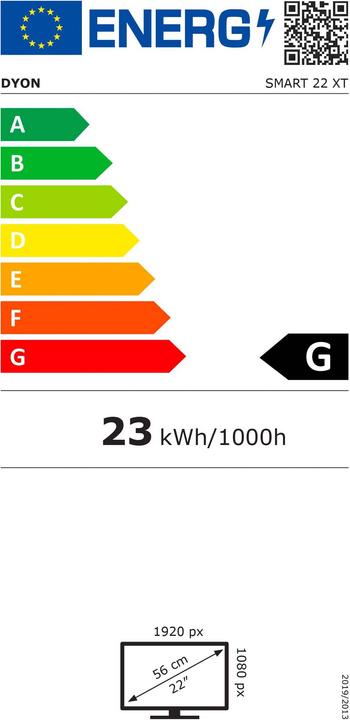 Energie-Label Dyon LED TV 22 XT (22", LED, Full HD)