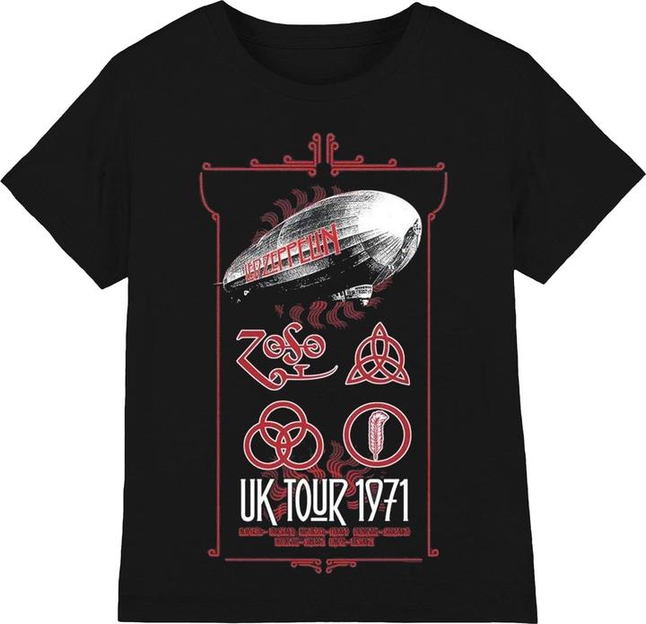 Immagine prodotto Led Zeppelin UK Tour 1971 Maglietta Adulto Unisex (M)