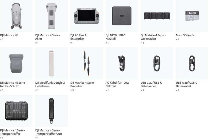 Actual product image DJI Matrice 4E (EU) (49 min, 1219 g, 20 Mpx)