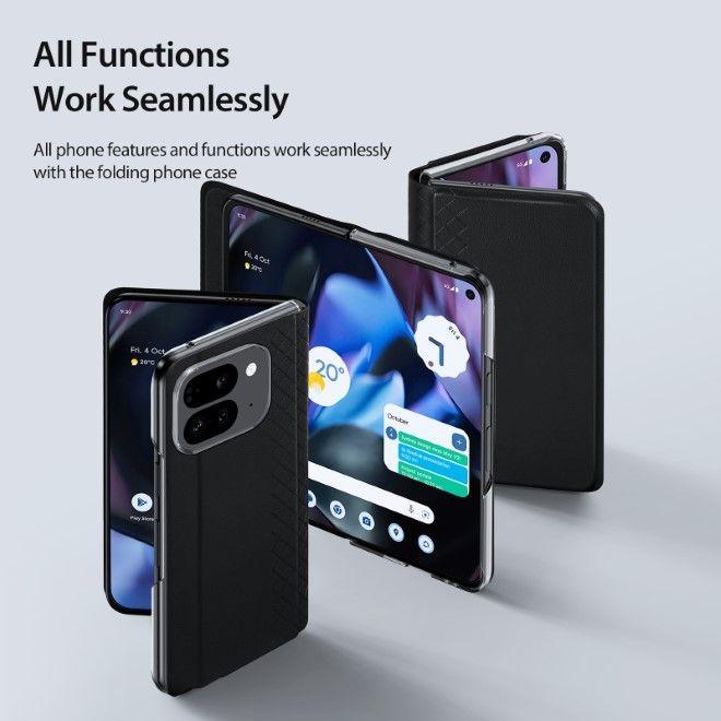 Actual product image Dux Ducis Bril Series Leather Cover (Google Pixel 9 Pro Fold)