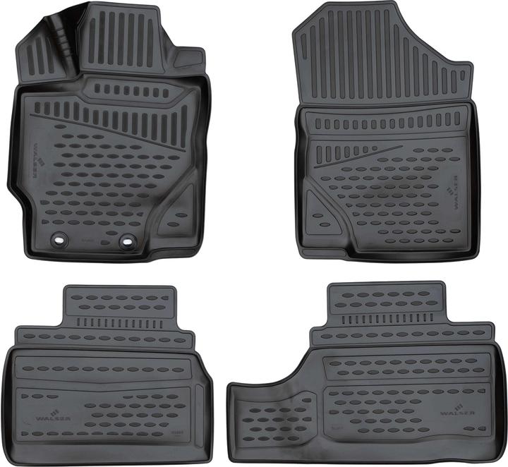 Image du produit Walser Tapis en caoutchouc XTR pour Toyota Yaris (P13) 12/2010-2020, aussi hybride (2 tapis avant + 2 tapis arrière)