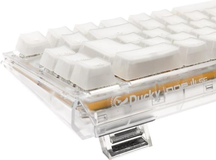 Produktbild Ducky One 3 Aura White SF Gaming Tastatur, RGB LED - Gateron Baby Kangaroo (DE, Kabelgebunden)