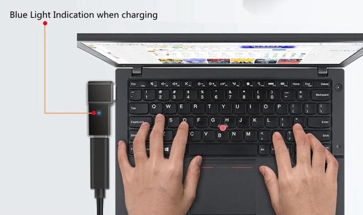 Immagine prodotto PowerGuard Adattatore USB-C per caricabatterie notebook Lenovo quadrato (10,5 x 4,2 mm) (100 W)