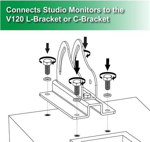Actual product image Isoacoustics V120 107x50 adapter (1 pcs., Wall installation)