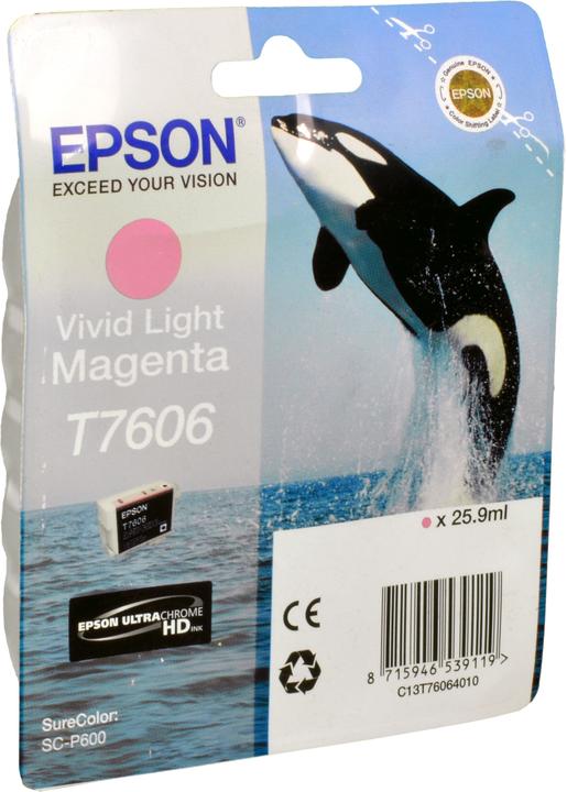 Image du produit Epson ENCRE T7606 M CLAIR 25.9ML (M)