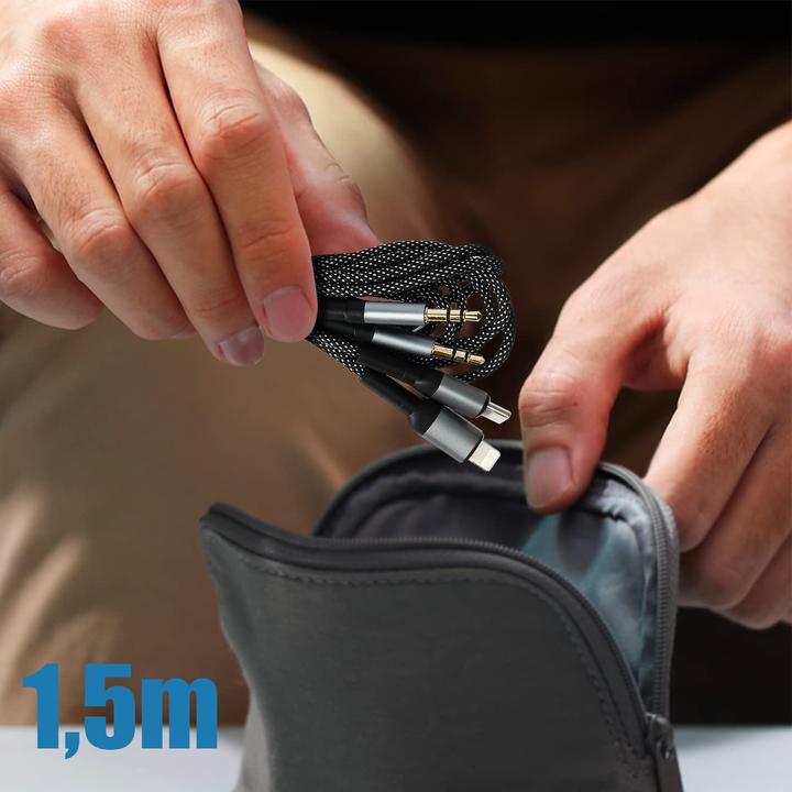 Actual product image LinQ AV9034 Audio cable (1.50 m, Lightning)