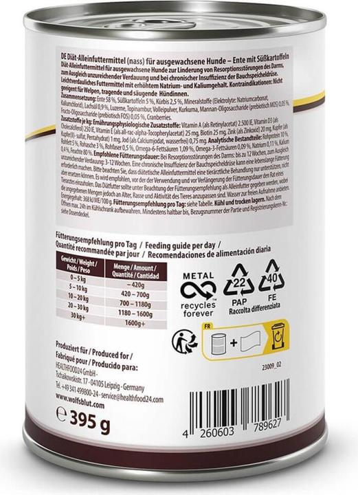 Immagine prodotto Wolfsblut VetLine Gastrointestinal cibo umido per cani 395 g (Adulto, 1 pz., 420 g)