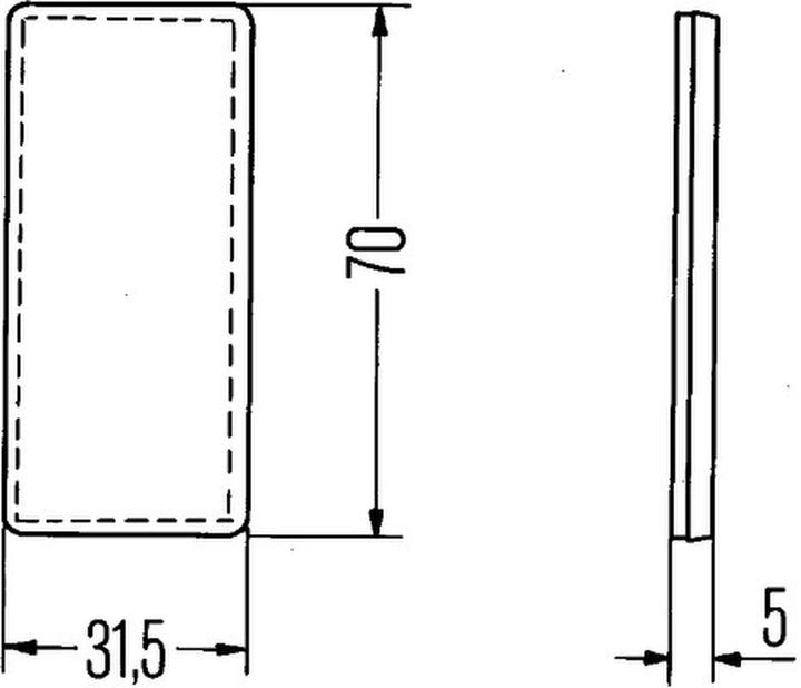 Immagine prodotto Hella 20 Catarifrangenti posteriori per CHRYSLER DAF FIAT MERCEDES VOLVO HYUNDAI