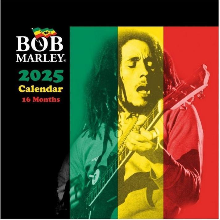 Actual product image Bob Marley 2025 Square Calendar (30 x 30 cm)