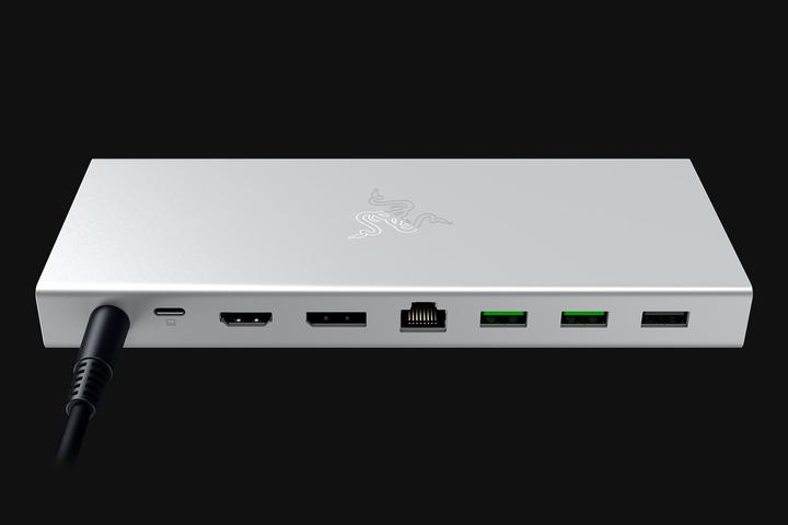 Produktbild Razer NB Acc Dock USB-C 4 Mercury (RC21-02280200-R3EK) (USB-C, 14 Ports)