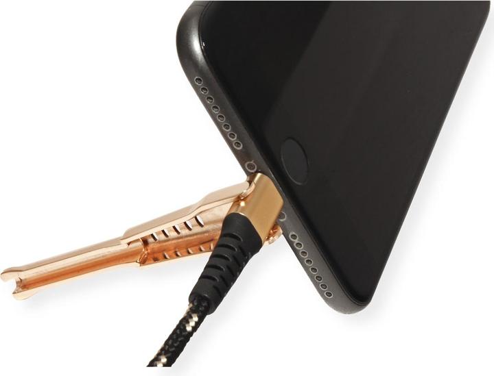 Actual product image Roline Gold Lightning cable (1 m, USB 2.0)