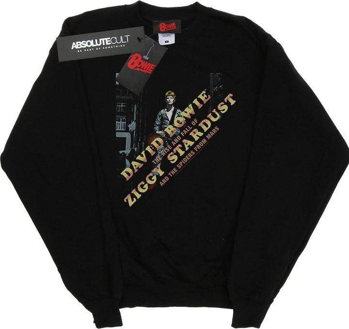 Actual product image David Bowie Mens Ziggy Diagonal Sweatshirt (M)