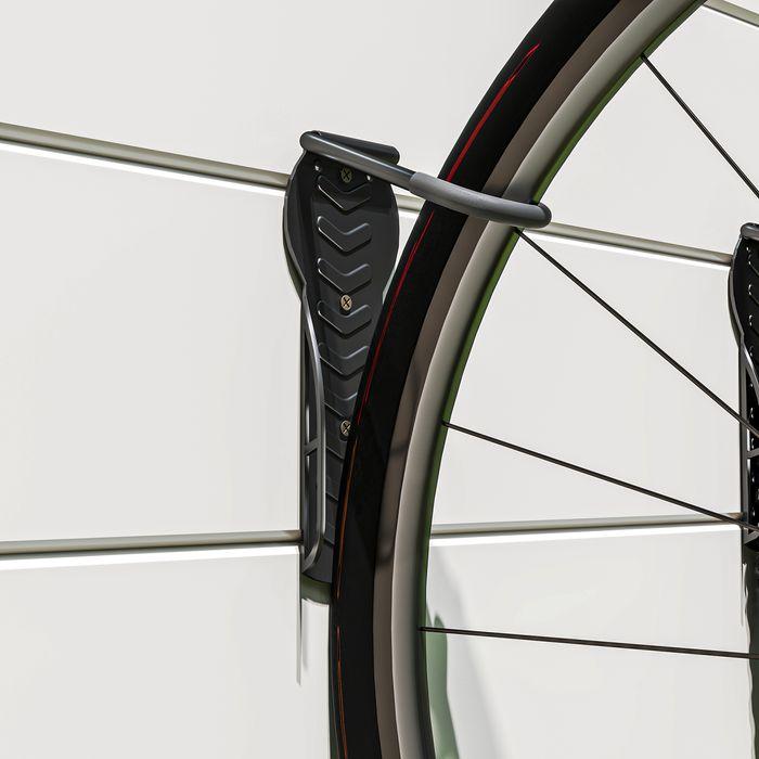 Image du produit Swisshandel24 4er Set Fahrrad Wandhalterung Vertikal mit 30 kg Tragkraft klappbar Aufhängung