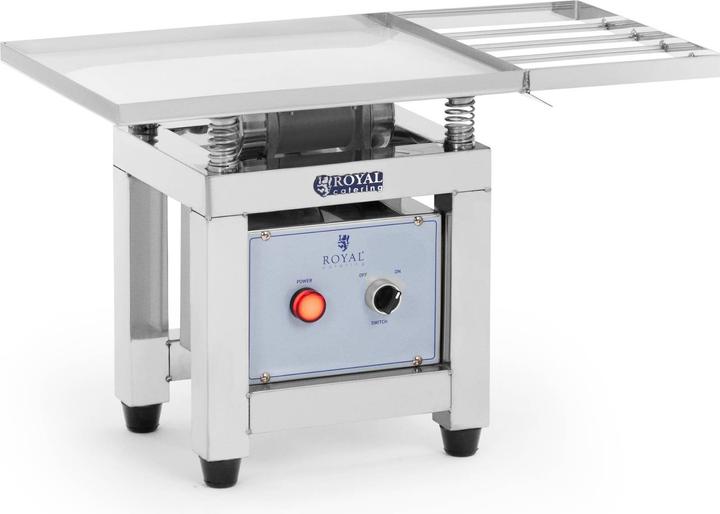 Produktbild Royal Catering Schokoladen-Rütteltisch Vibrationstisch Pralinenrüttler Edelstahl 45 W