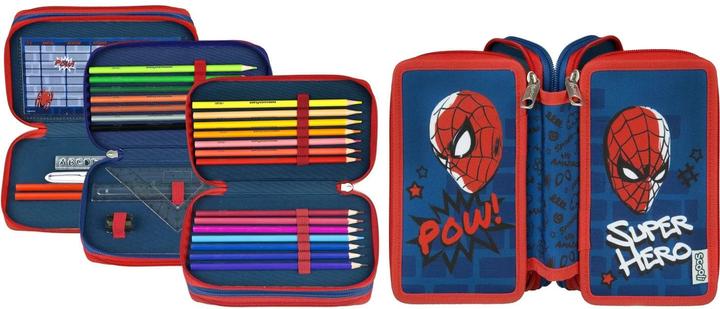 Actual product image Scooli Case Tripledecker Spider-Man