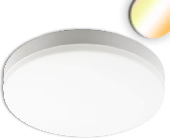 Produktbild Isoled LED Decken/Wandleuchte 18W, weiss, IP54, mit Bewegungssensor, ColorSwitch 3000/4000/5000K