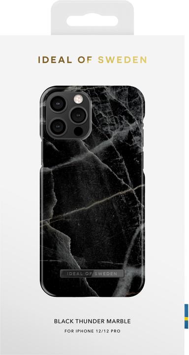 Produktbild iDeal Of Sweden Designer Hard-Cover Black Thunder Marble (Apple iPhone 12, Realme 12 Pro+)
