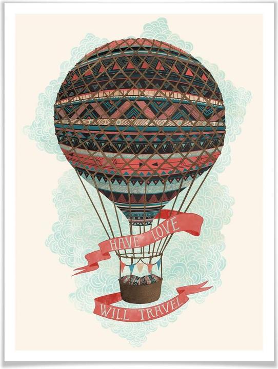 Produktbild Trenddeko Have love will travel (24 x 30 cm)