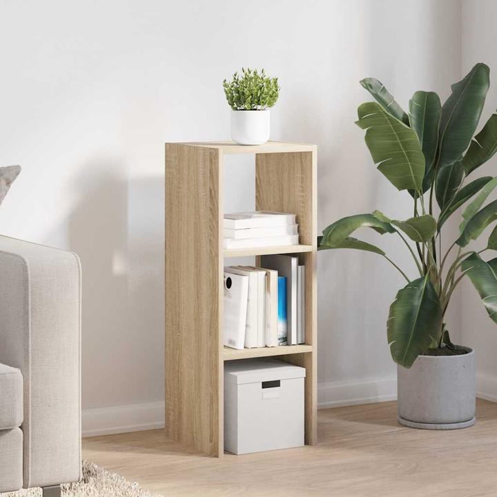 Productafbeelding VidaXL Stapelbare boekenkast Sonoma eiken 30x30x80 cm materiaal op houtbasis (30 x 30 x 80 cm)
