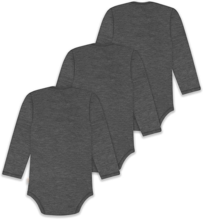 Produktbild Normani 3er Pack Baby Merino Body Langarm „Auckland" - 9379 (74)