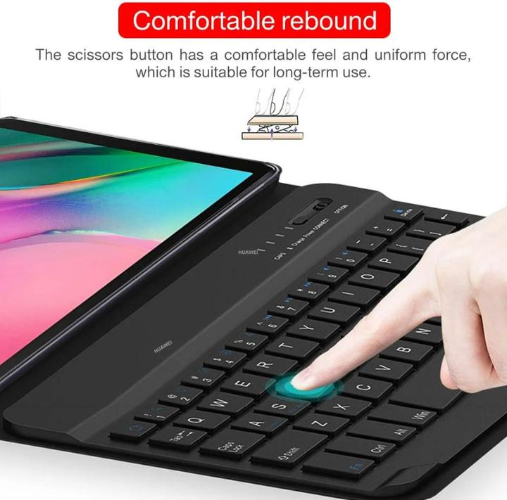 Produktbild Lobwerk 3in1 Bluetooth Tastatur (Schwarz) + Maus + Cover für Apple iPad 10. Gen 2022 10.9 Zoll Zoll Case Sch (X)