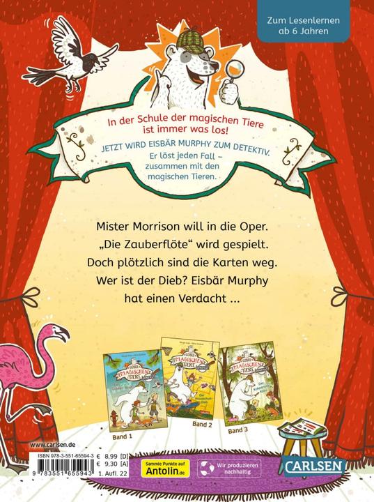 Produktbild Die Schule der magischen Tiere ermittelt 4: Der Flötenschreck (Zum Lesenlernen) (Deutsch, Margit Auer, Nina Dulleck, 2022)