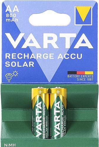 Actual product image Varta Recharge Accu Solar (2 pcs., AA, 800 mAh)
