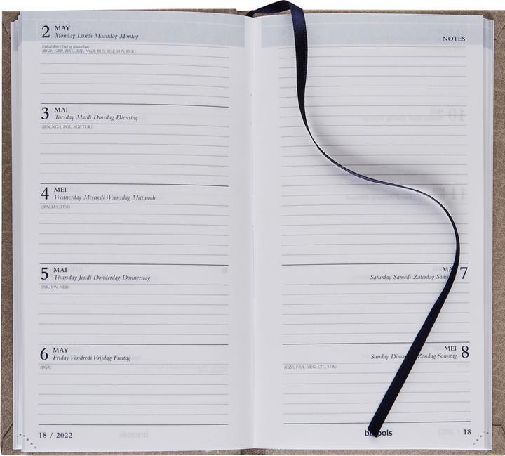 Immagine prodotto Brepols Agenda Notavision Dubl. 2025 26.3.1483 1W/2S verde ML 9x16cm (9 x 16 cm, Olandese)