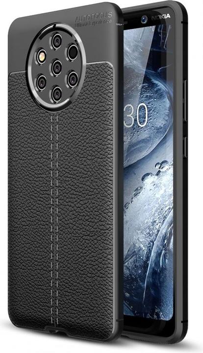 Actual product image Screenguard Nokia 9 PureView Cover Leather Design TPU Cover (Nokia 9 PureView)