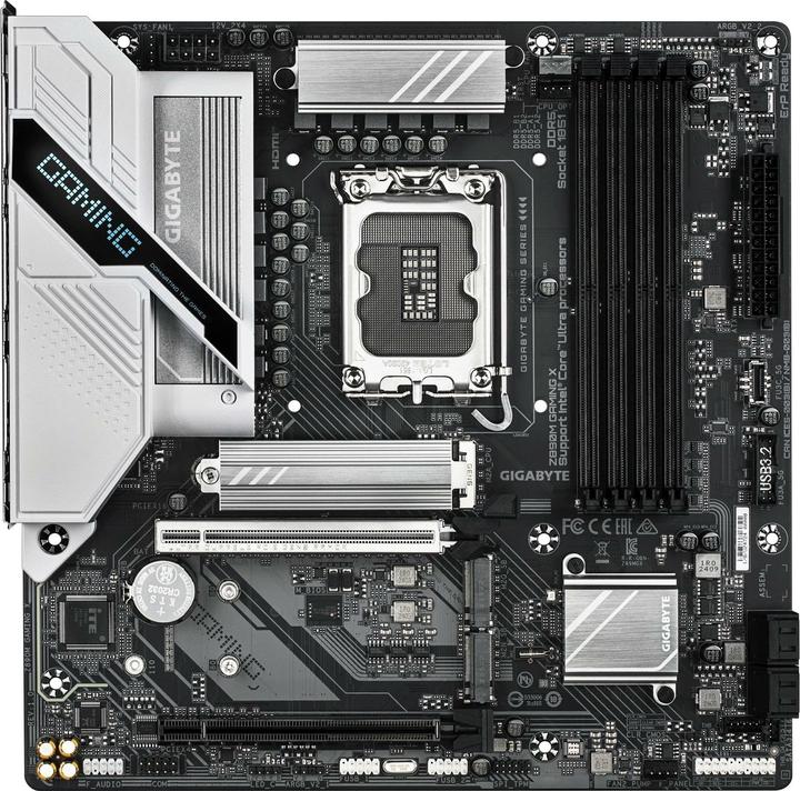 Actual product image Gigabyte Z890M GAMING X (LGA 1851, Intel Z890, mATX)
