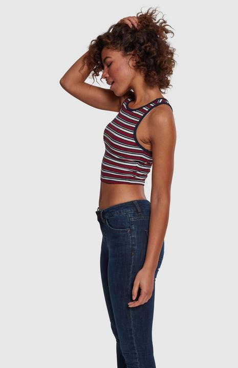 Actual product image Urban Classics Ladies Rib Stripe Cropped Top (L)
