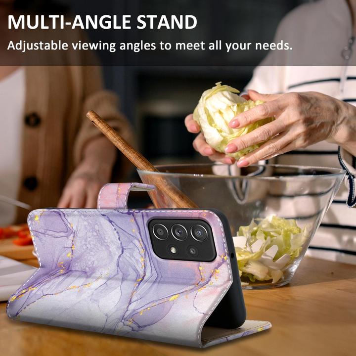 Produktbild Cadorabo Book Hülle mit Print (Samsung Galaxy A52, Samsung Galaxy A52 5G, Samsung Galaxy A52s 5G)
