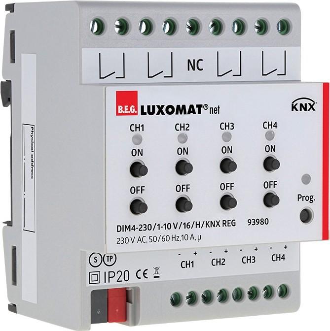 BEG B.E.G. DIM4-230/1-10V16HKNX (Dimming actuator)