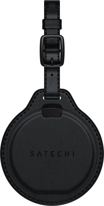 Actual product image Satechi Vegan-Leather FindAll Luggage Tag Black
