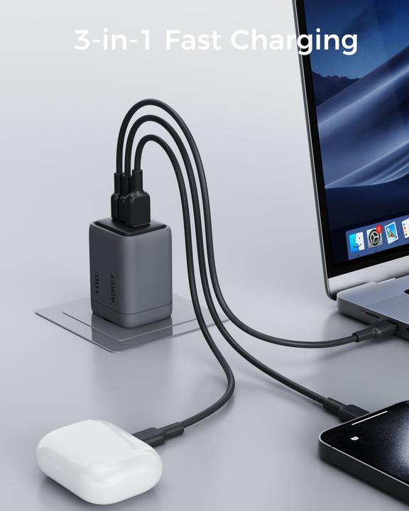Produktbild Aukey COMET MIX - Cable Bundle (100 W)