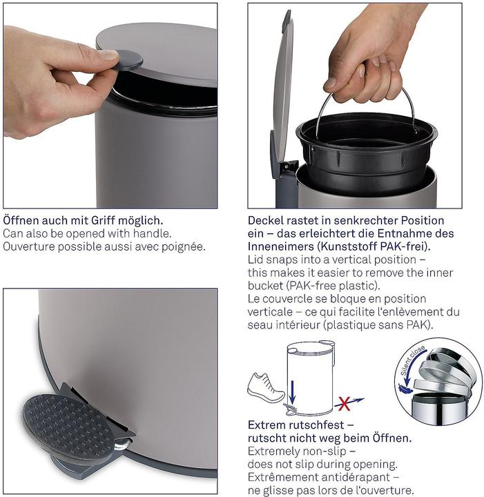 Produktbild Kela Treteimer Mats weiss (12 l)