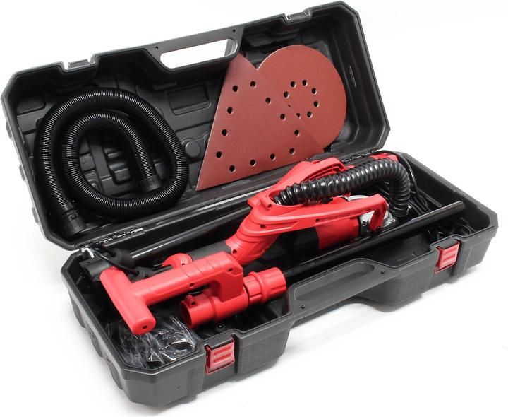 Actual product image Wiltec Drywall Sander 710W & ⌀225mm Sanding Discs for Ceilings, Walls (Dry grinder, 710 W)