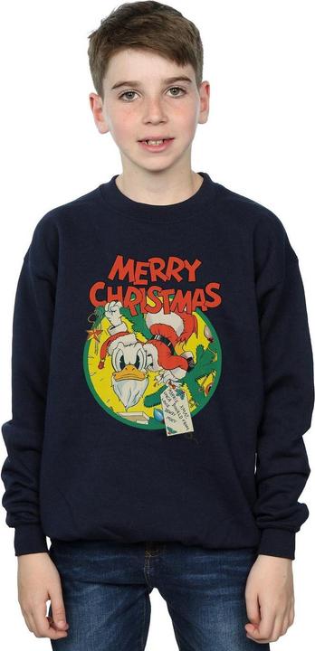 Actual product image Disney Boys Donald Duck Merry Christmas Sweatshirt (152, 158)