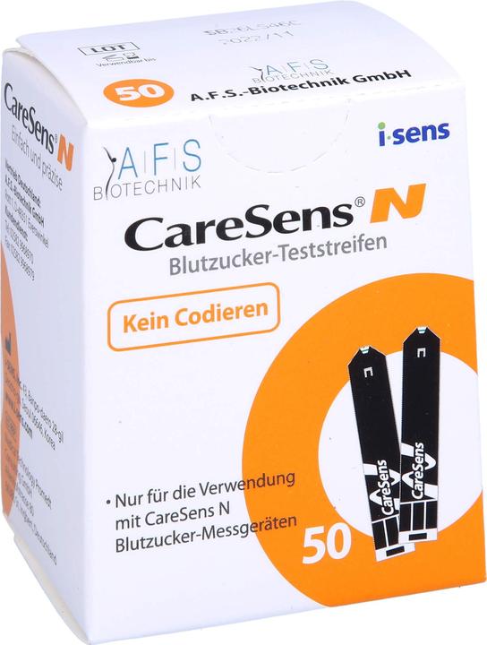 Actual product image I.sens CareSens-N blood glucose test strips (auto-coding), 50 test strips (Test strips)