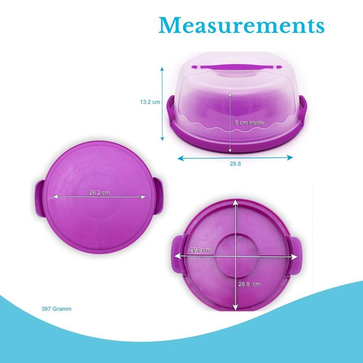 Actual product image Intirilife Cake transport container