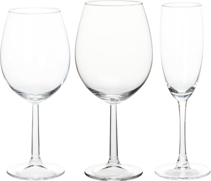 Image du produit Casativo Set de flûtes à champagne et à vin, 18 pièces (18 Verres, Verres à vin rouge, Flûtes à champagne)