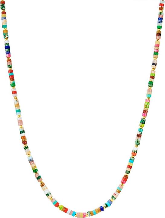 Actual product image Yokoamii Ladies metal natural stone yellow gold 50.0 cm base chain + 5.0 cm extension - 30134 (Metal alloy, 50 - 55 cm)
