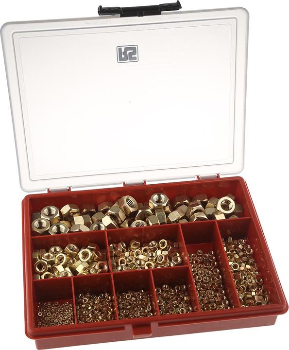 Actual product image Rs Pro Nuts assortment brass (M10, M2, M3, M4, M5, M6, M8)