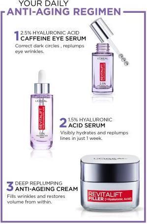 Produktbild L'Oréal Paris Revitalift Filler HA 2,5% (Serum, 20 ml, Tag + Nacht)